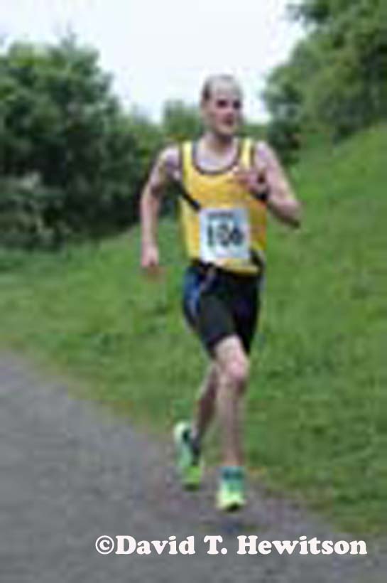 Brendan McMillan (Jarrow) winning the George Ogle Memorial Race, Rowlands Gill.